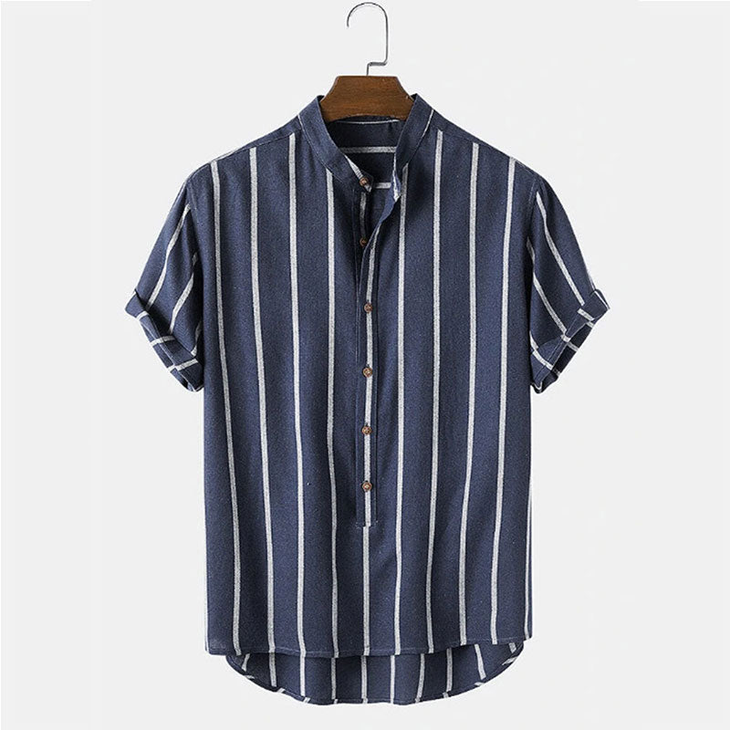 Ensemble d'été homme avec Chemise Colorée et Short à Séchage Rapide - Tissu Léger et Respirant, Idéal pour Activités Estivales-3