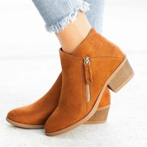 Bottes Orthopédiques en Cuir pour Femmes avec Soutien Optimal et Fermeture Éclair – Confort Élégant pour Toutes Saisons-1