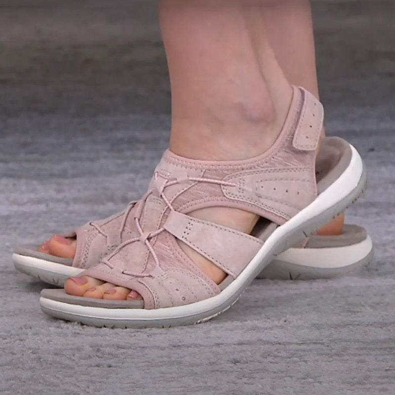 Sandales d'été réglables pour femme avec semelle en mousse à mémoire et soutien de voûte – Confort optimal et design ajustable-5