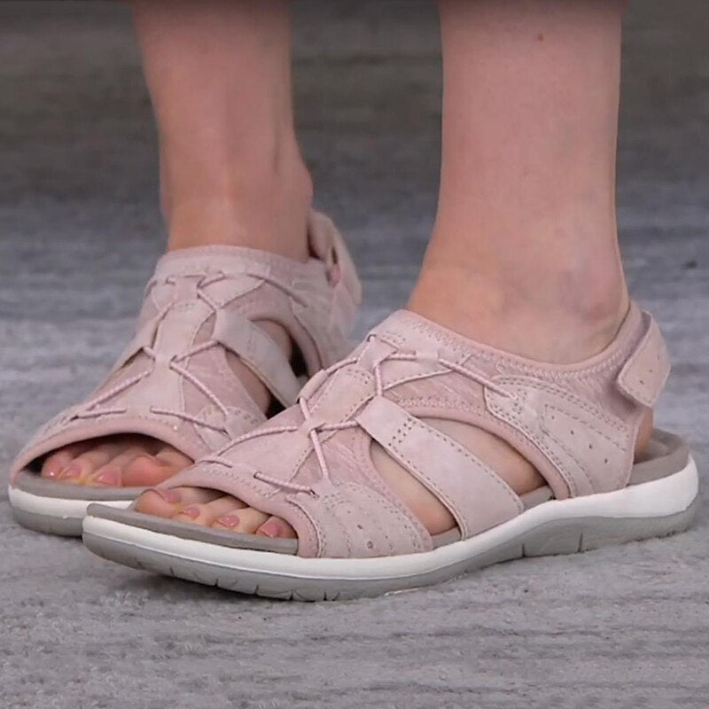 Sandales d'été réglables pour femme avec semelle en mousse à mémoire et soutien de voûte – Confort optimal et design ajustable-6