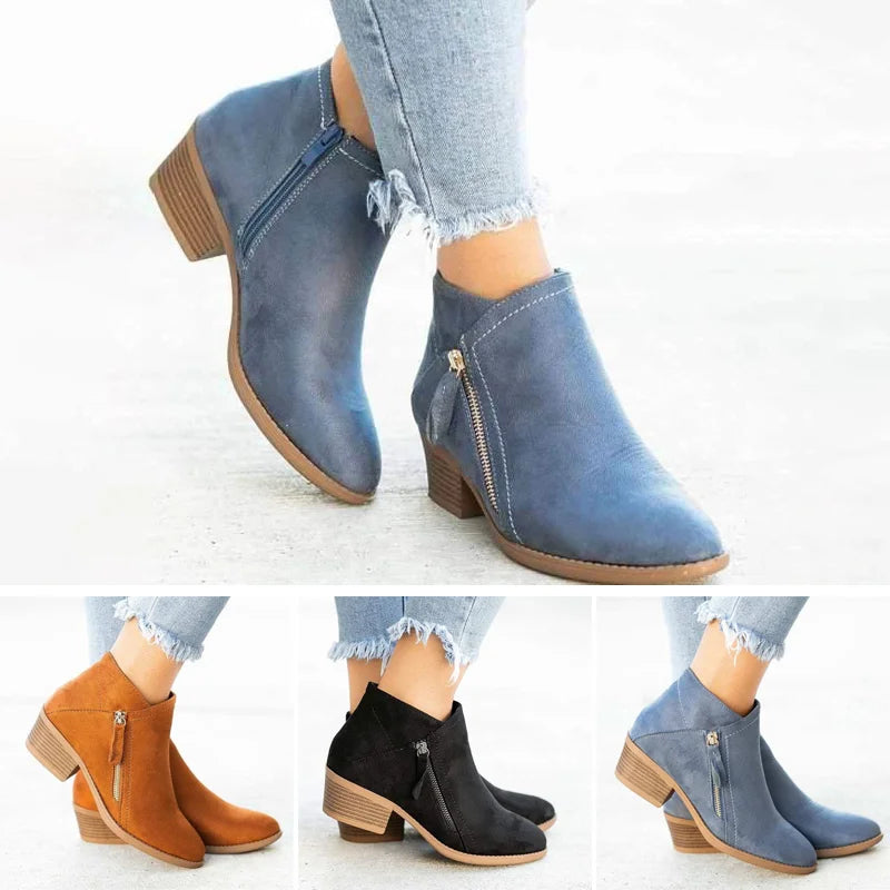 Bottes Orthopédiques en Cuir pour Femmes avec Soutien Optimal et Fermeture Éclair – Confort Élégant pour Toutes Saisons-5