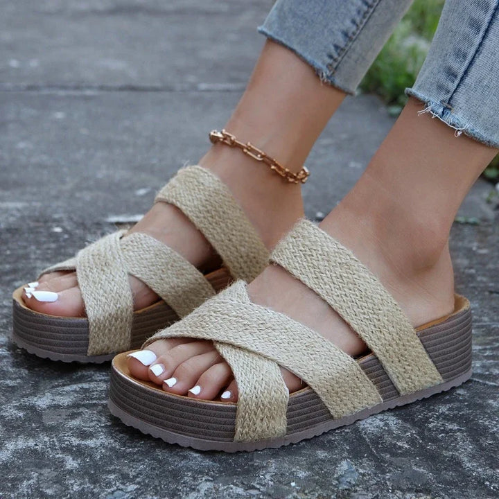 Sandales Orthopédiques Femme – Confort Cuir Végétalien, Ouvertes & Respirantes