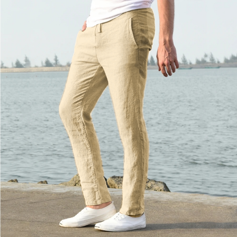 Pantalon Lin Homme – Léger, Décontracté Été