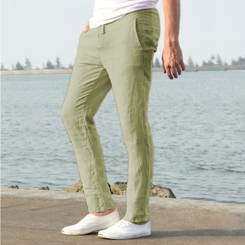 Pantalon Lin Homme – Léger, Décontracté Été