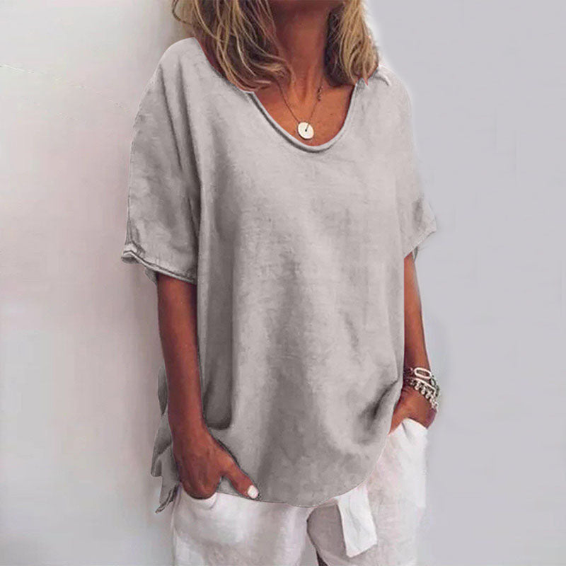 Chemisier Détendu Femme en Tissu Léger – Blouse Polyvalente et Confortable pour Toutes Occasions, Tailles S à XL-2