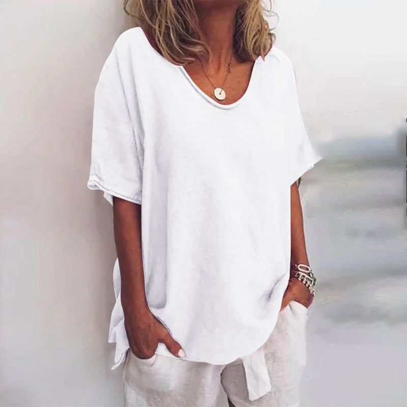 Chemisier Détendu Femme en Tissu Léger – Blouse Polyvalente et Confortable pour Toutes Occasions, Tailles S à XL-3