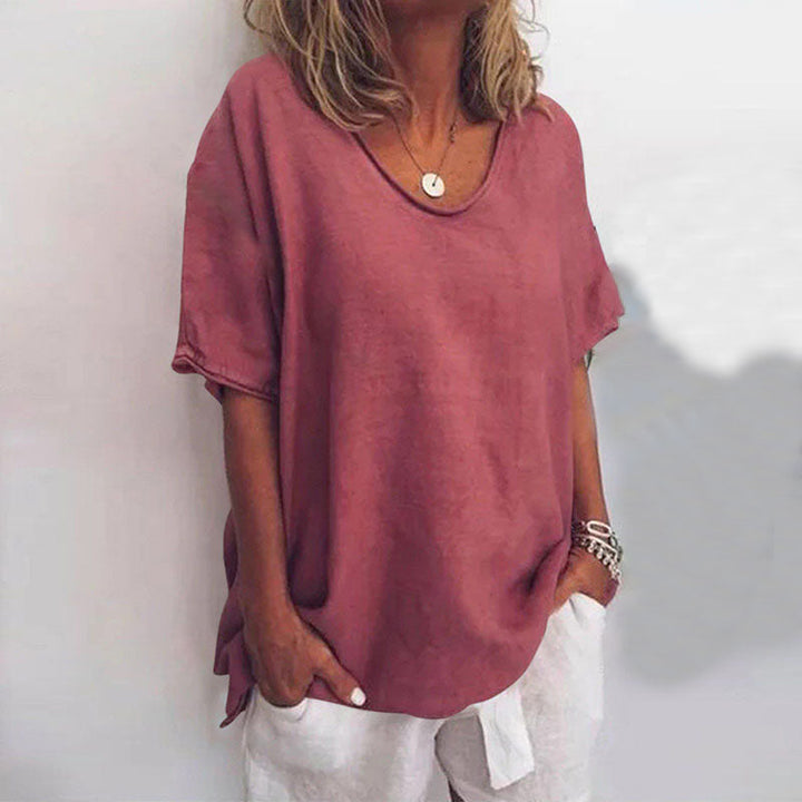 Variant image for Chemisier Détendu Femme en Tissu Léger – Blouse Polyvalente et Confortable pour Toutes Occasions, Tailles S à XL-25