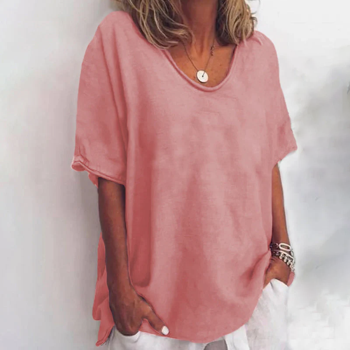 Chemisier Détendu Femme en Tissu Léger – Blouse Polyvalente et Confortable pour Toutes Occasions, Tailles S à XL-5