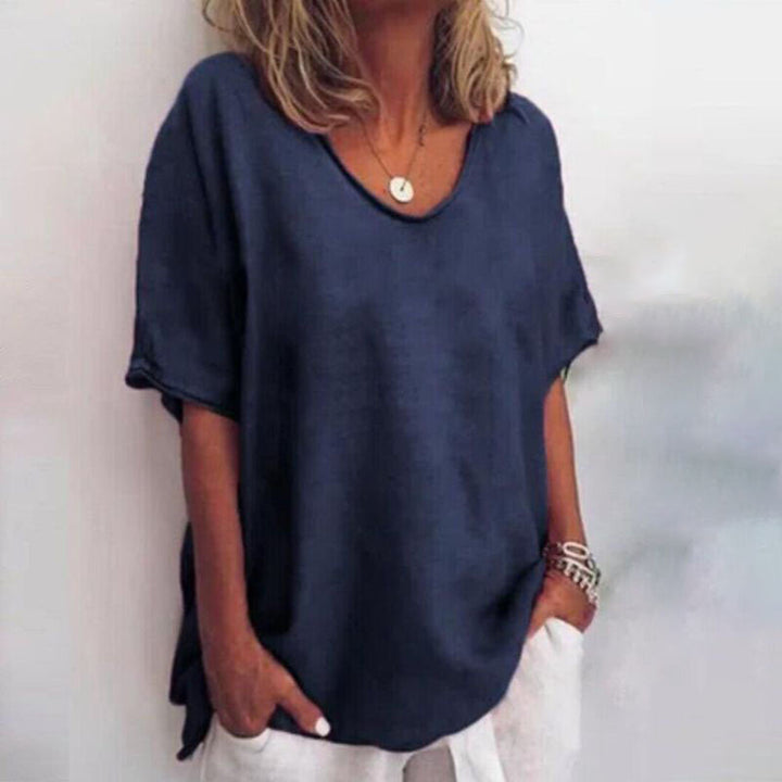 Variant image for Chemisier Détendu Femme en Tissu Léger – Blouse Polyvalente et Confortable pour Toutes Occasions, Tailles S à XL-46