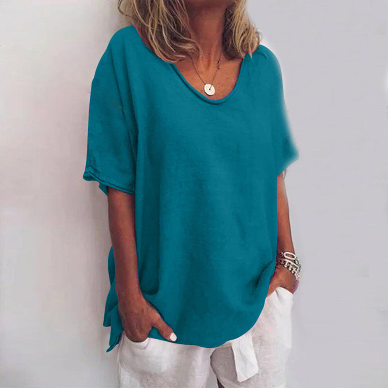 Variant image for Chemisier Détendu Femme en Tissu Léger – Blouse Polyvalente et Confortable pour Toutes Occasions, Tailles S à XL-51