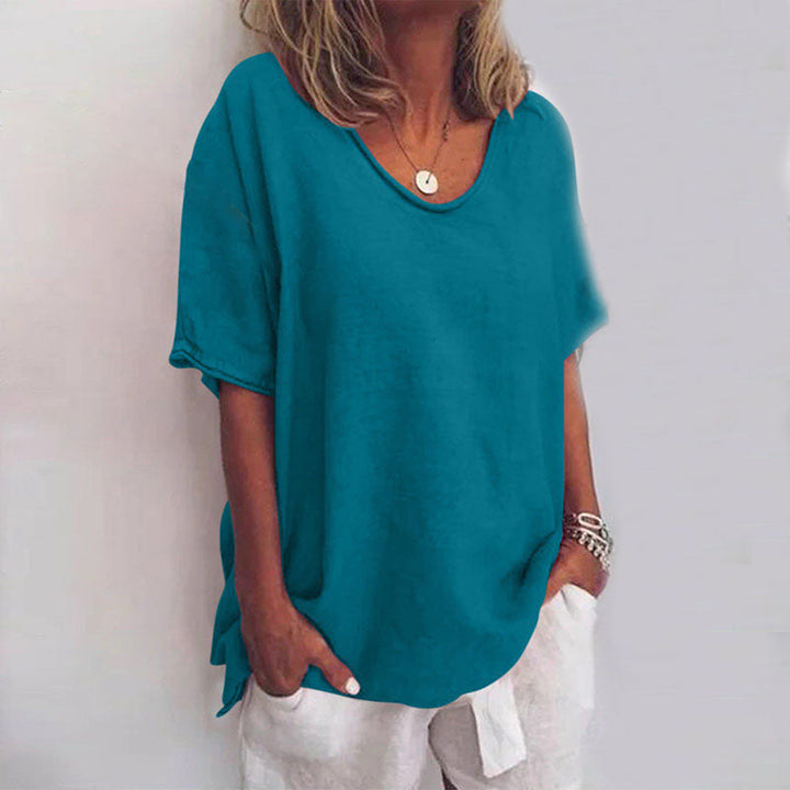 Variant image for Chemisier Détendu Femme en Tissu Léger – Blouse Polyvalente et Confortable pour Toutes Occasions, Tailles S à XL-51