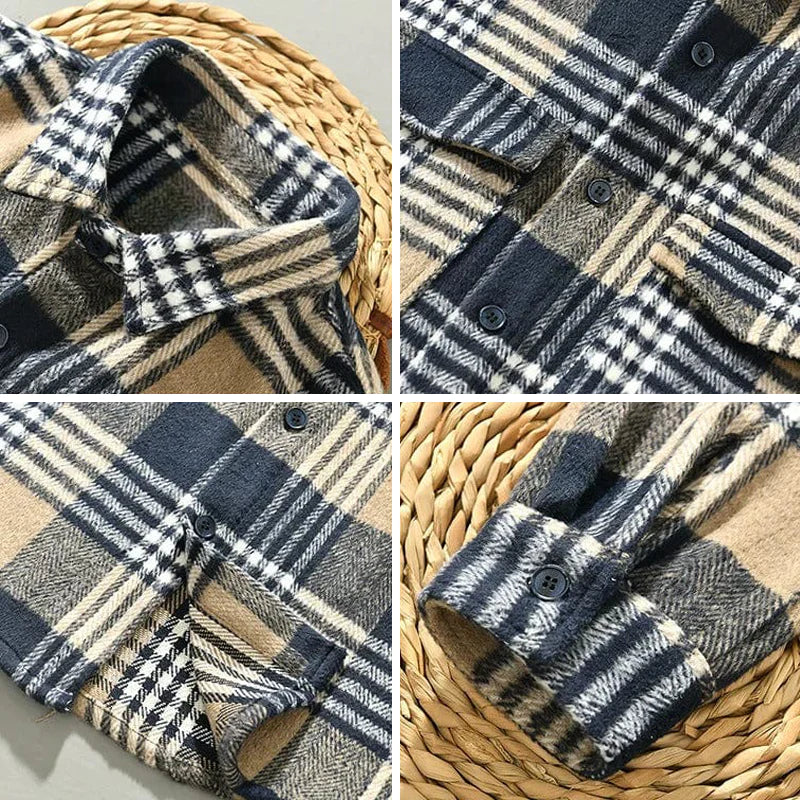 Chemise en Flanelle à Carreaux Douce et Chaleureuse pour Homme et Femme - Confort Optimal, Disponible en Plusieurs Tailles-5
