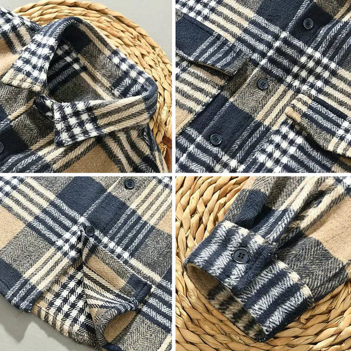 Chemise en Flanelle à Carreaux Douce et Chaleureuse pour Homme et Femme - Confort Optimal, Disponible en Plusieurs Tailles-5
