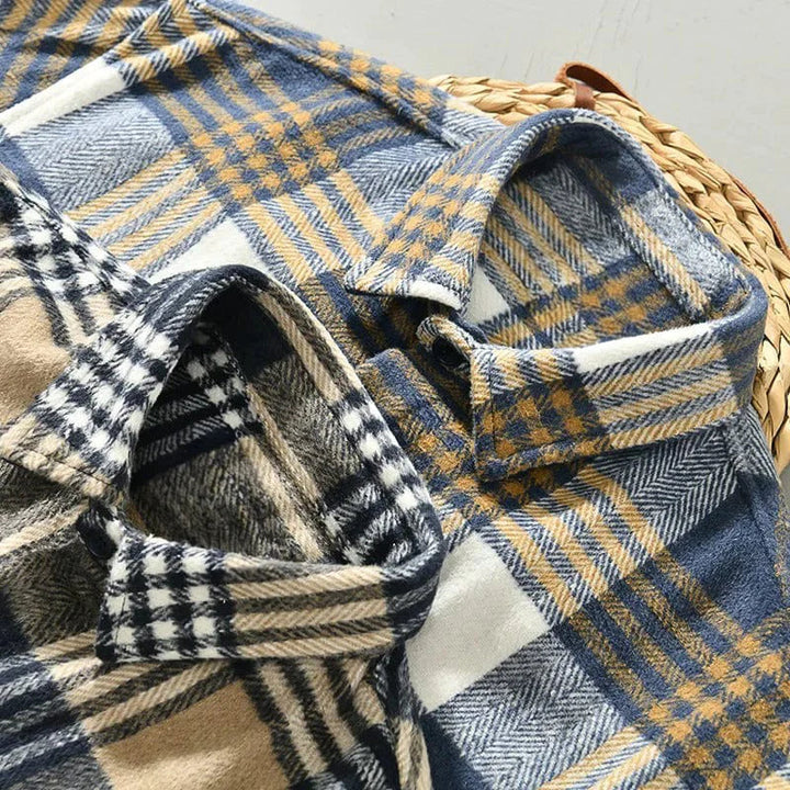 Chemise en Flanelle à Carreaux Douce et Chaleureuse pour Homme et Femme - Confort Optimal, Disponible en Plusieurs Tailles-3