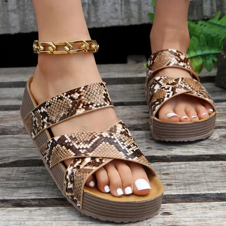 Sandales Orthopédiques Confortables Femme – Semelle Respirante et Amortissante en Cuir Végétalien, Style Ouvert-4