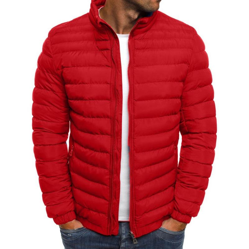 Veste Homme Rembourrée Décontractée à Manches Longues en Polyester – Confortable et Pratique-5