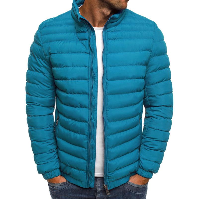 Veste Homme Rembourrée Décontractée à Manches Longues en Polyester – Confortable et Pratique-2