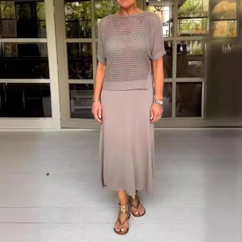 Ensemble Tailleur Femme Élégant en Deux Pièces en Viscose – Chic et Confortable pour Toutes les Occasions-2
