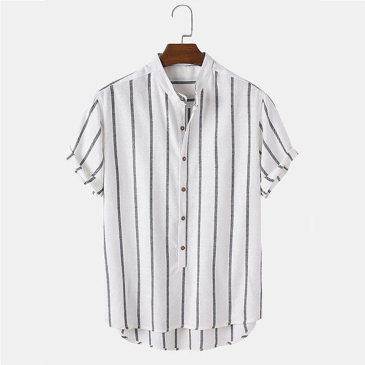 Ensemble d'été homme avec Chemise Colorée et Short à Séchage Rapide - Tissu Léger et Respirant, Idéal pour Activités Estivales-5